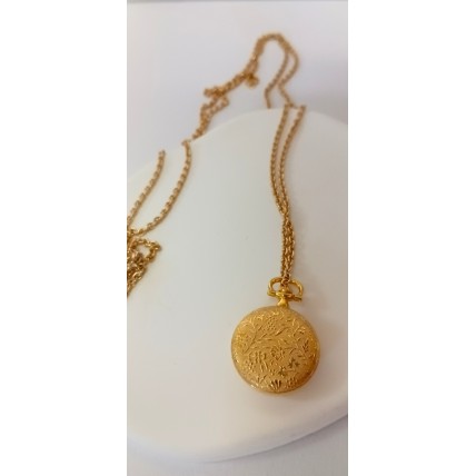 VINTAGE Airin γυναικείο ρολόι λαιμού ατσάλινο επιχρυσωμένο (VIN78 - 353003)